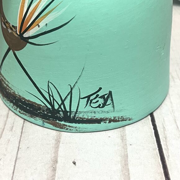 Lot of 3 Tesa Southwestern Ceramic Windbell Chimes Hand Painted Roadrunner - Picture 12 of 16